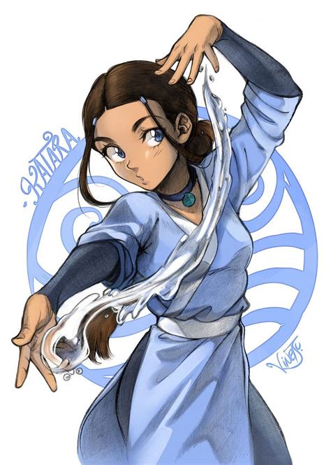 avatar the last airbender katara fan art|katara avatar pfp.